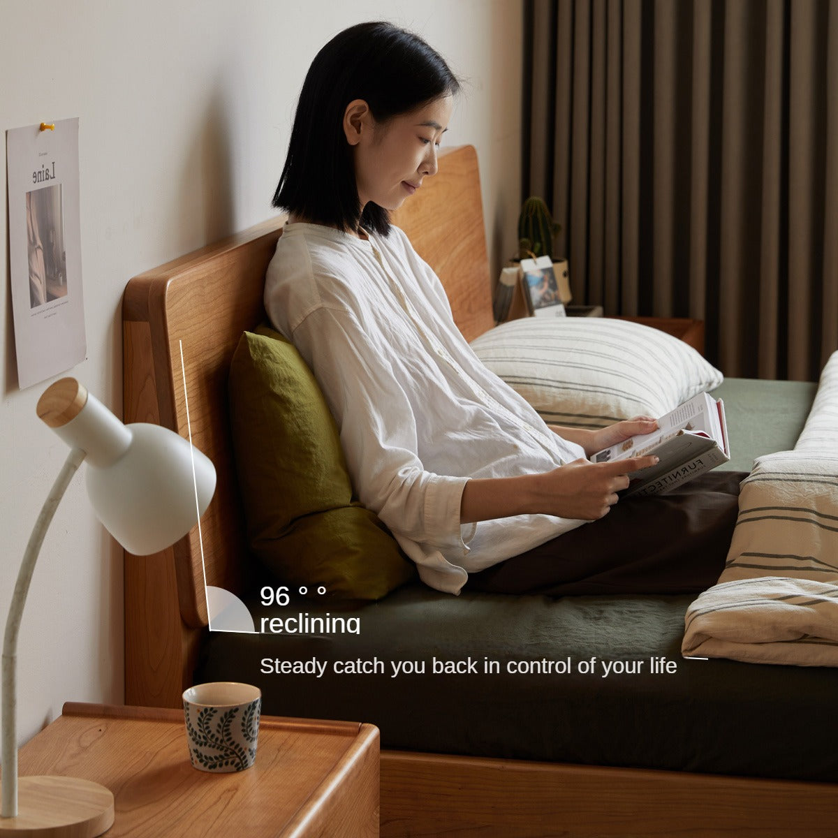 Cherry Solid Wood Bed - SPECIAL PRICE