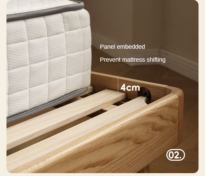 Beech, Oak Solid Wood Soft-Packe, Piano Key Bed