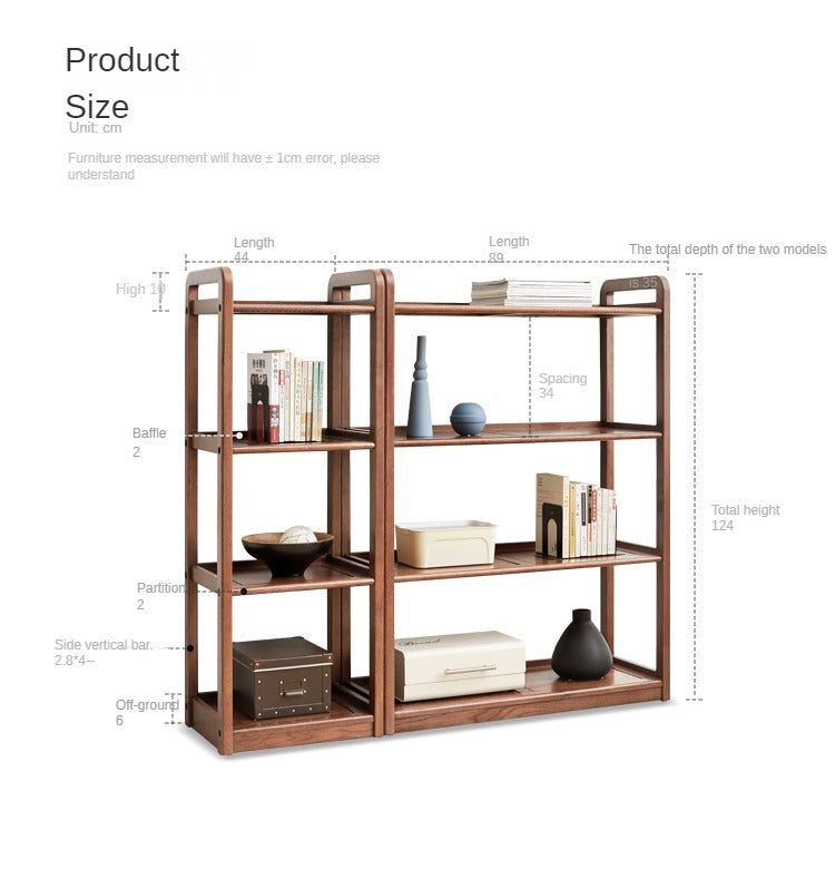 Oak Solid Wood Floor-To-Ceiling Racks Modern