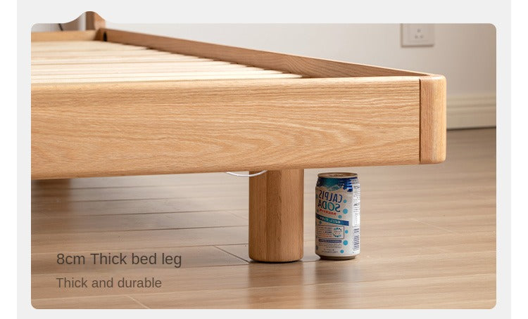 Oak Solid Wood Modern Suspension Bed