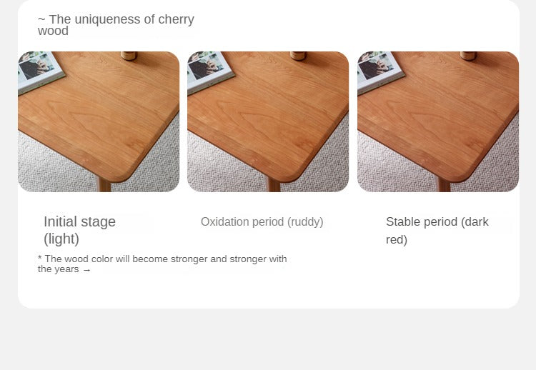 Poplar, Cherry Solid Wood Vintage Dining Table