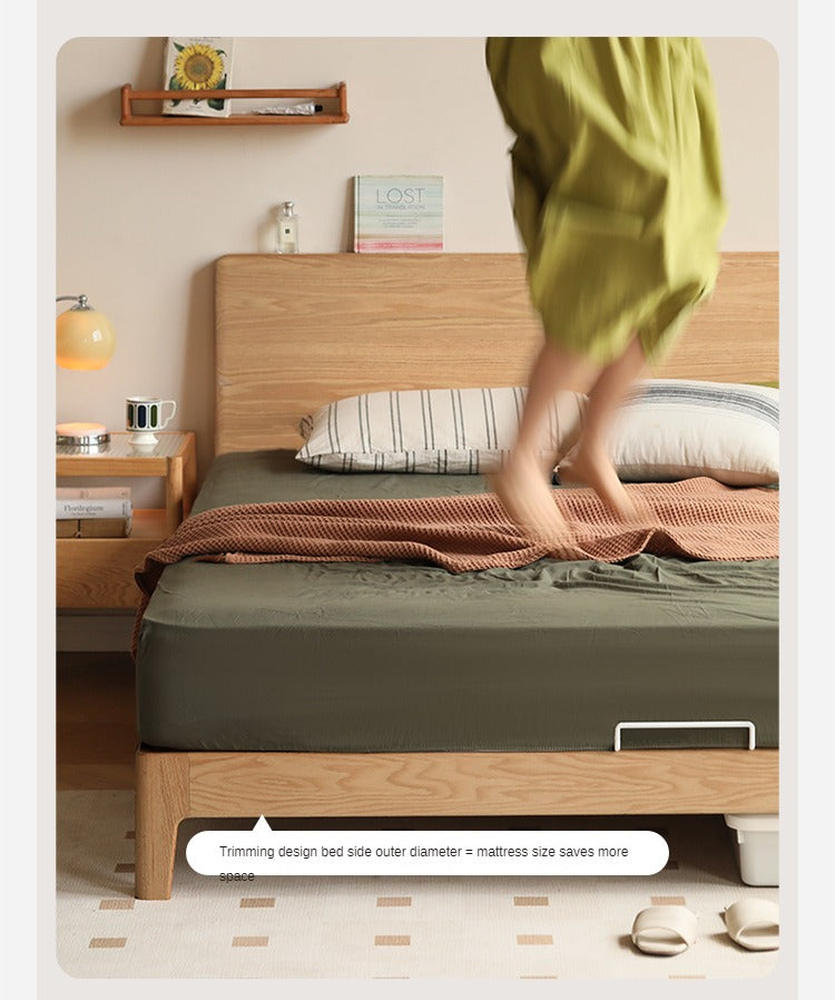 Oak Solid Wood Bed