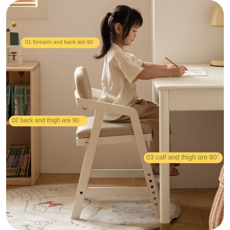 Birch Solid Wood Children's Cream Style Lift Chair.