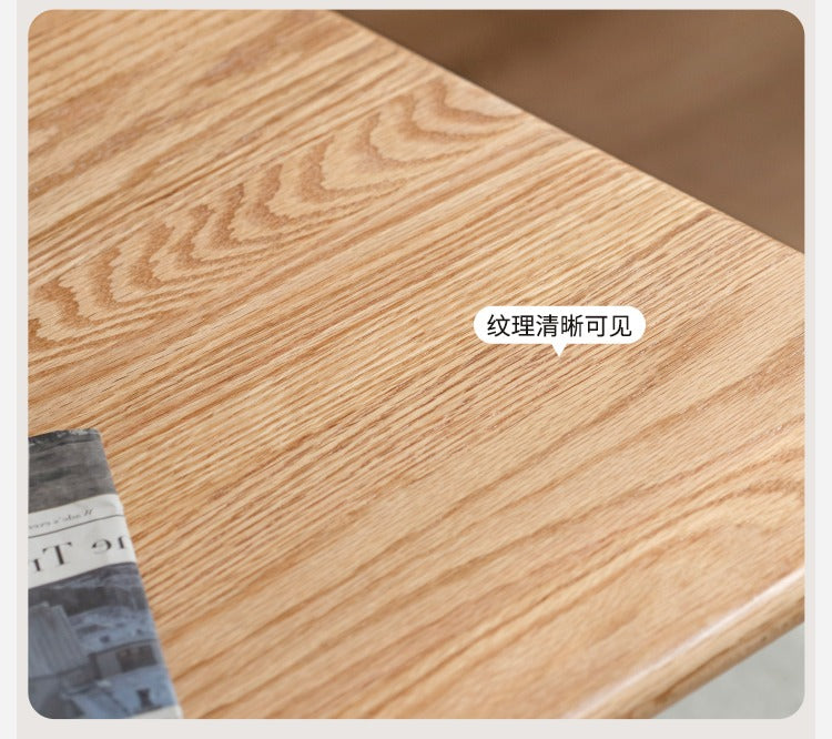 Oak solid wood dining table"