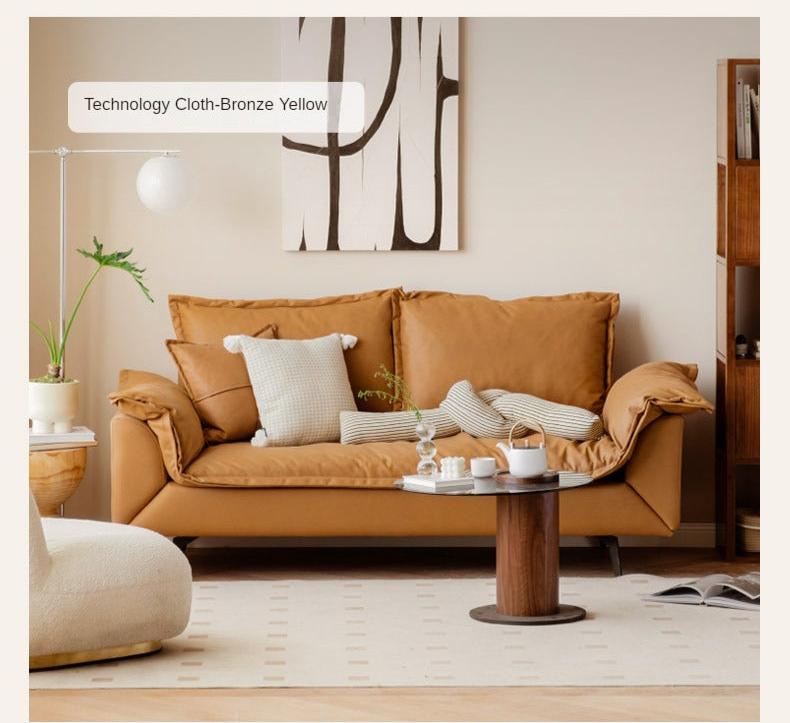 Fabric Straight Sofa Modern Simple,