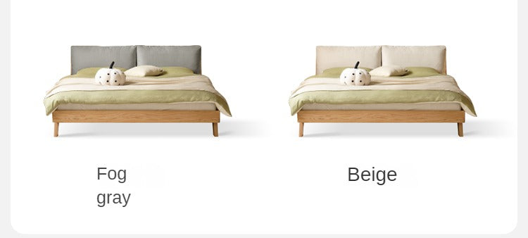 Oak Solid Wood Soft Bed