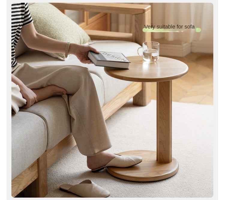 Ash Solid Wood Rock Plate Coffee Table