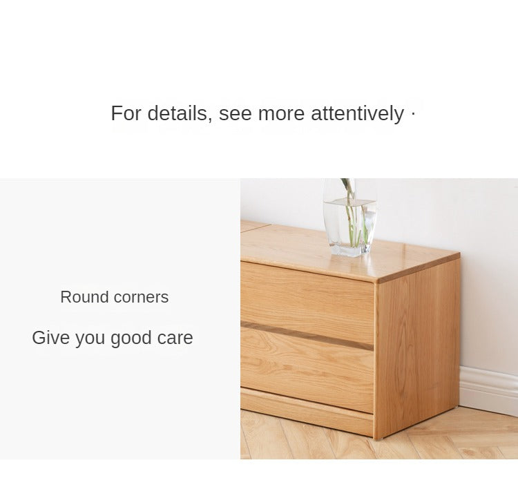 Oak Solid Wood TV Cabinet.