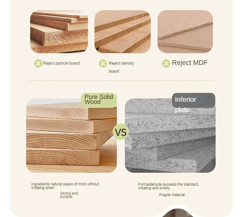 Poplar Solid Wood TV Cabinet Cream Style Floor Cabinet.