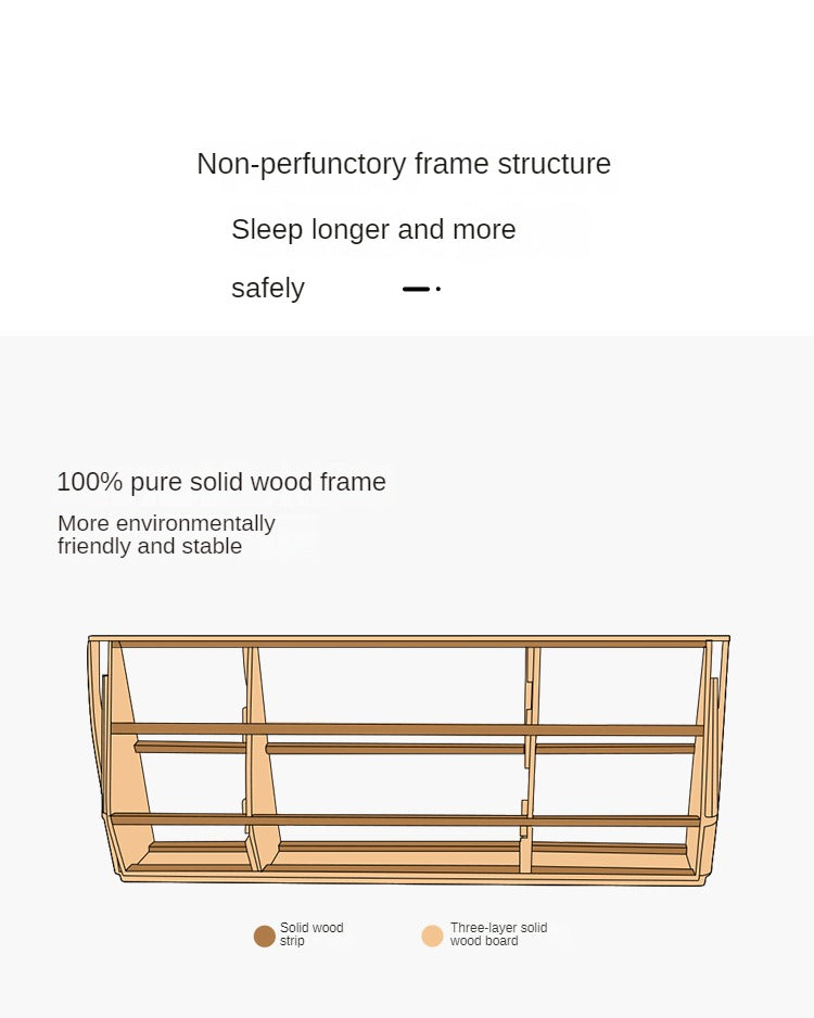 Imitation Cotton and Linen Fabric Bed