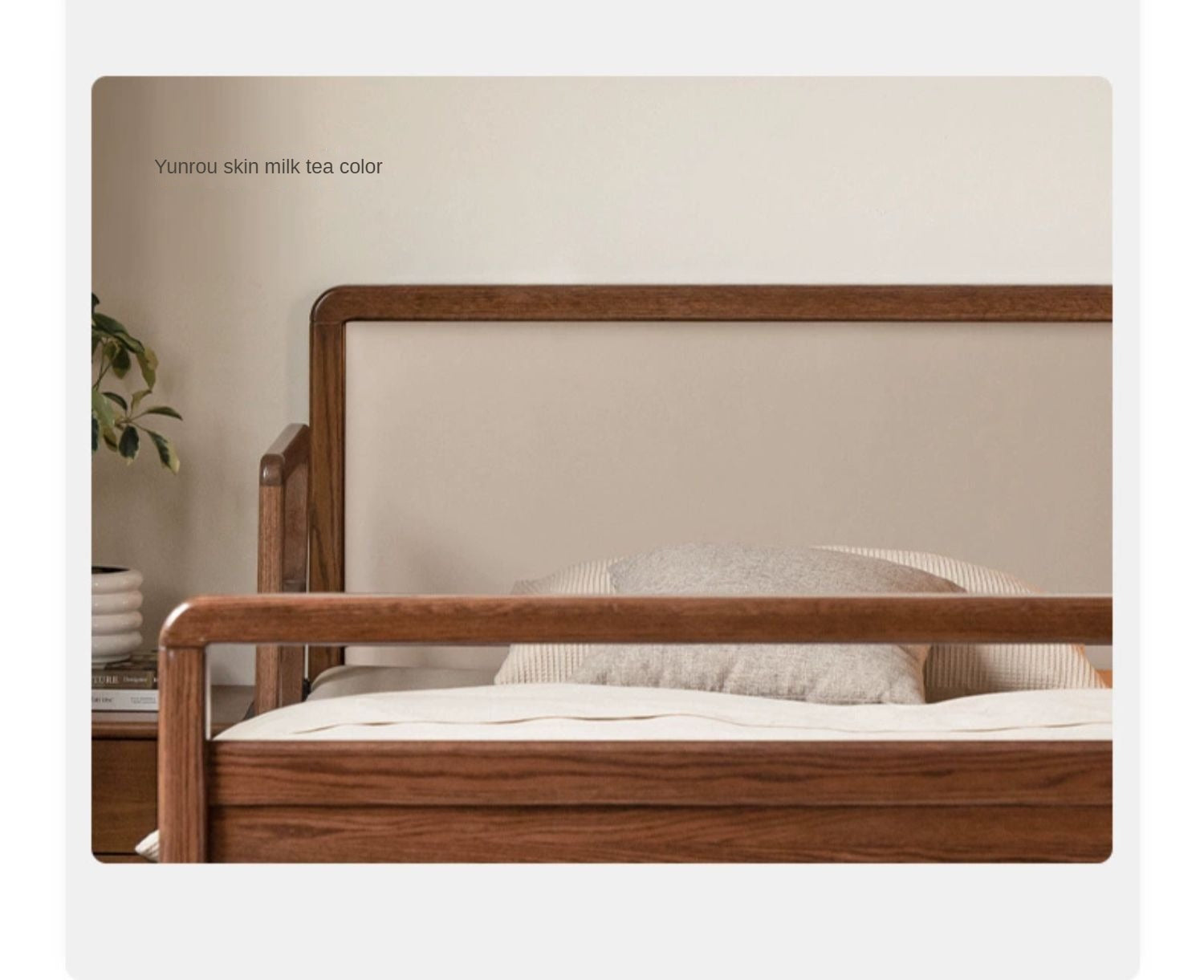 Oak Solid Wood Bed Elderly Bed Suitable For The Elderly High Bed