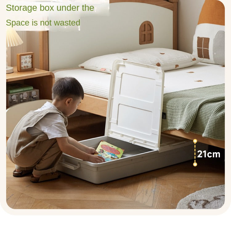 Beech Solid Wood Children's Single Bed.