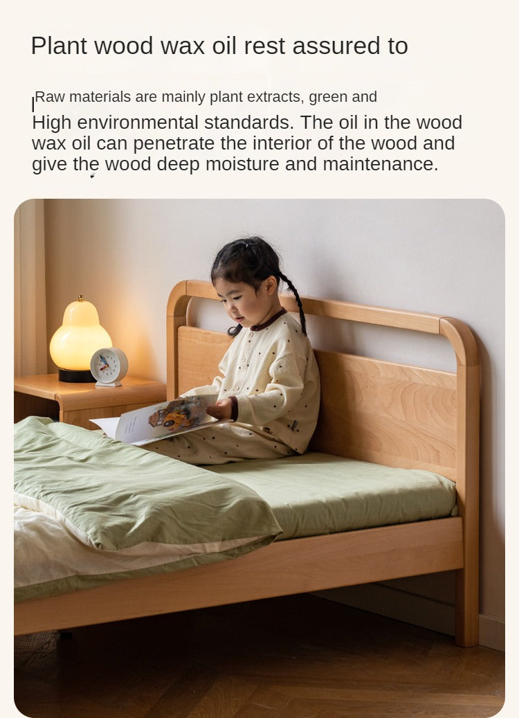 Beech solid wood kids bed
