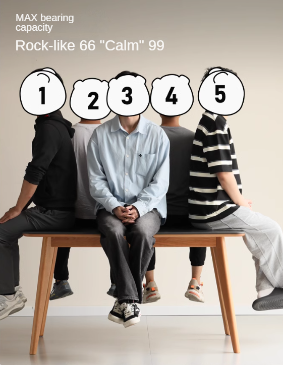 Cherry Solid Wood Retro Rock Plate Long Dining Table.