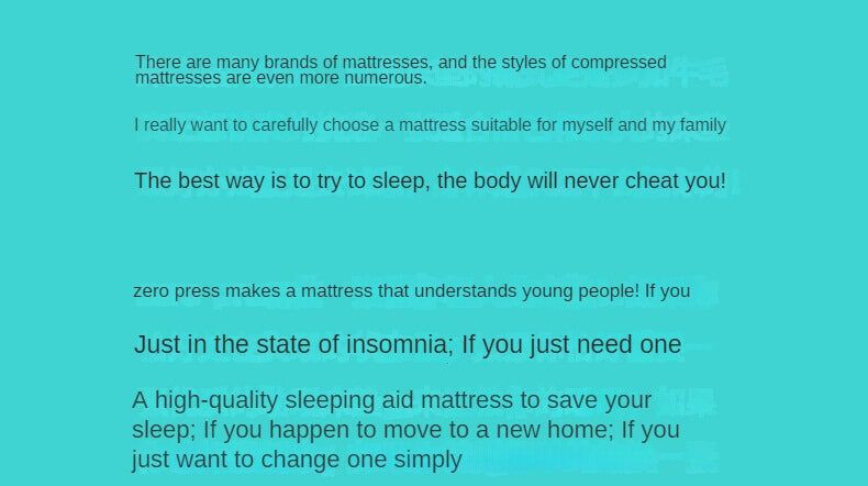 Zero press Double-Sided Compressed Mattress – Simmons Spring Hybrid Memory Foam 25cm,30cm