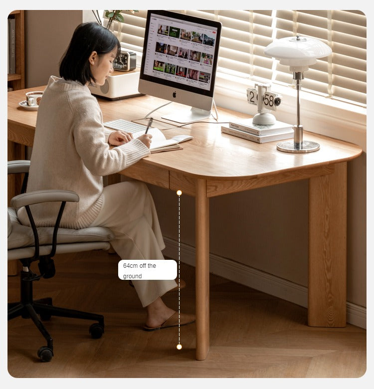 Oak Solid wood office/study/dinner large table"