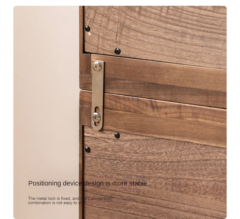 Black Walnut, Oak Solid Wood TV Cabinet Modern Module Combination Storage.