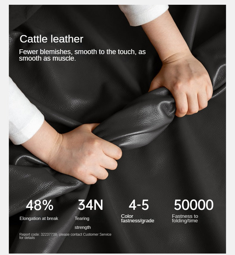 Teak, Black Walnut Solid Wood Genuine Leather Suspended Bed with Light