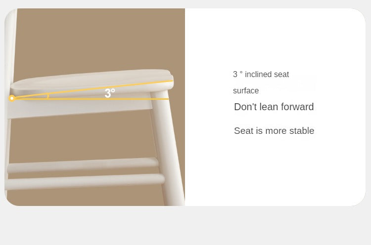 Oak, Birch Solid Wood Lift Kid's Chair White.