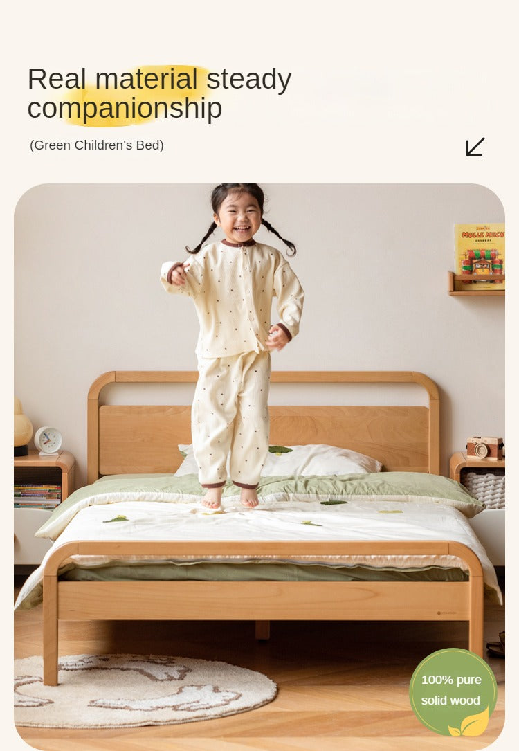 Beech solid wood kids bed