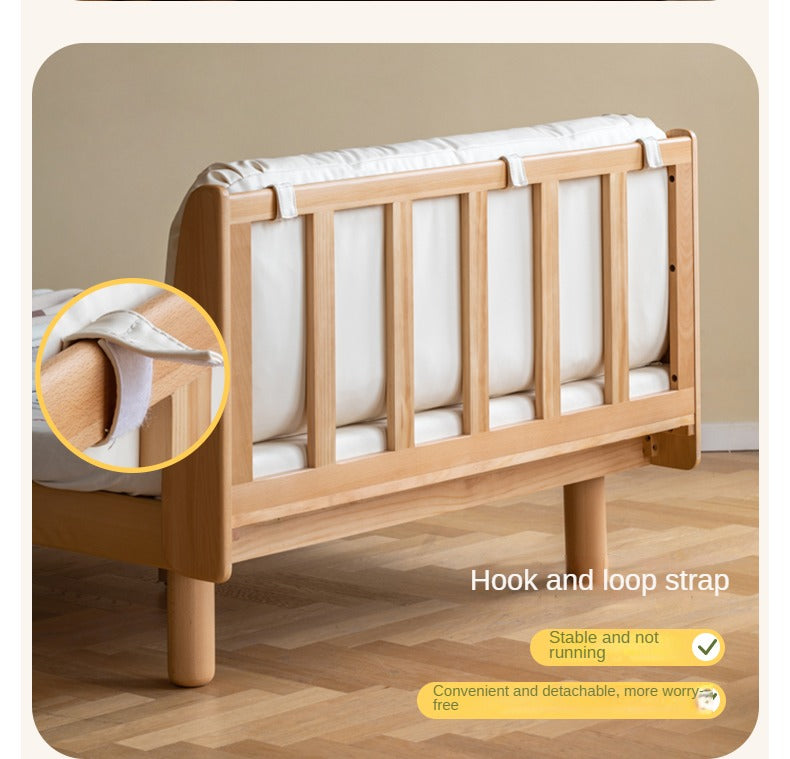 Cream style Organic Leather kid's Bed<