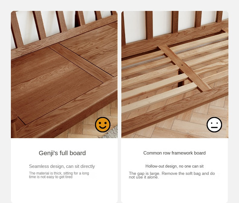 Black Walnut, Solid Sandalwood Fabric Sofa Nordic Dual-purpose Sofa-