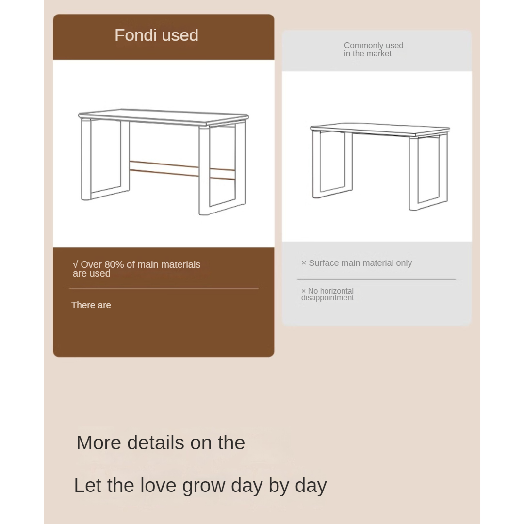Black Walnut, Ash Solid Wood Study Writing Desk