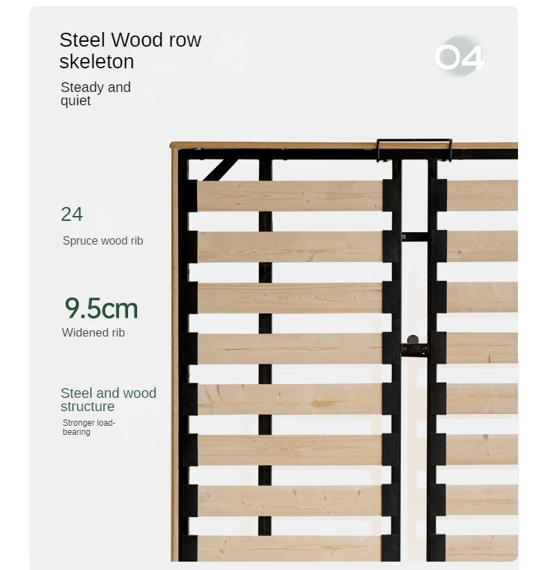 Rubber wood, Oak Solid Wood Suspended Bed
