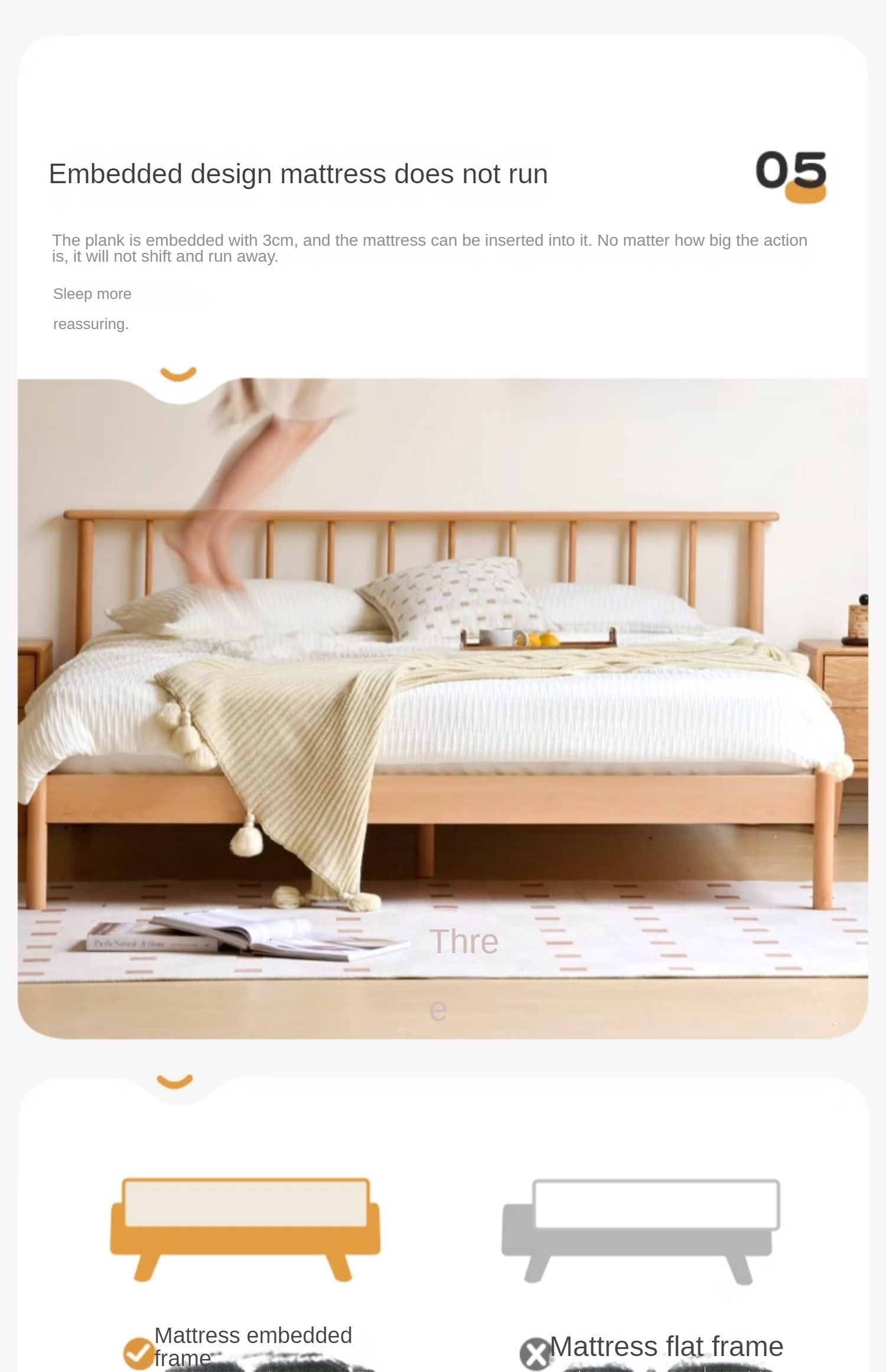 European Beech Solid Wood Windsor Bed