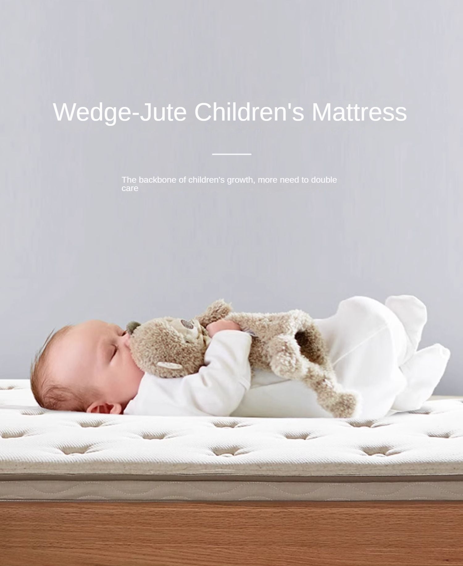 Jute Children's Mattress Full Pad Zero-Glue Spine Protection 8cm