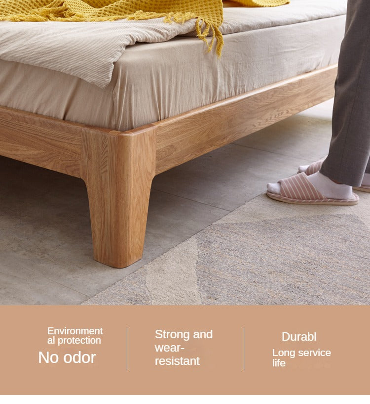 Oak Solid Wood Luminous Bed