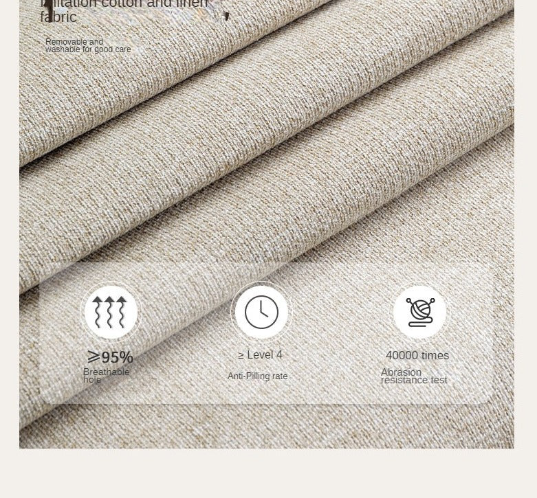 Oak Solid Wood Bed Modern Genuine Leather,Technology Cloth, Fabric