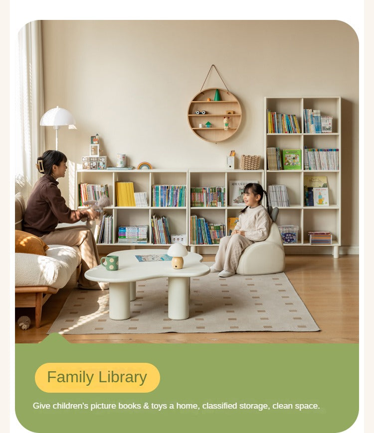 Rubber Solid Wood Cream Style Rack Combination Cabinet