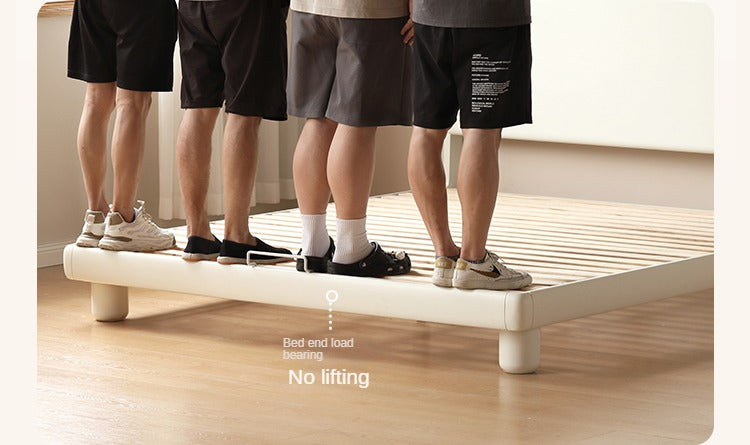 Poplar Solid Wood French Cream Style Bed