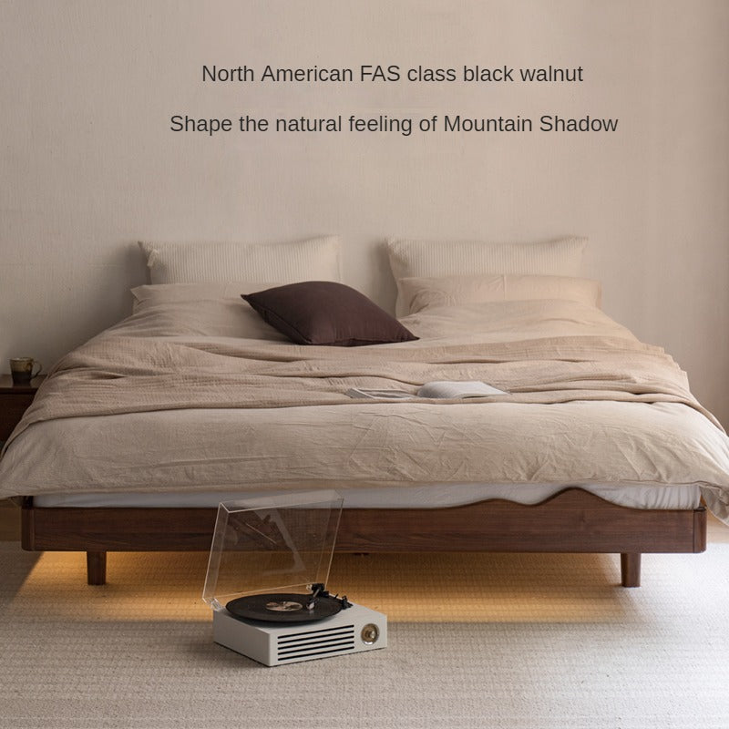 North American black walnut, Ash Solid Wood platform bed
