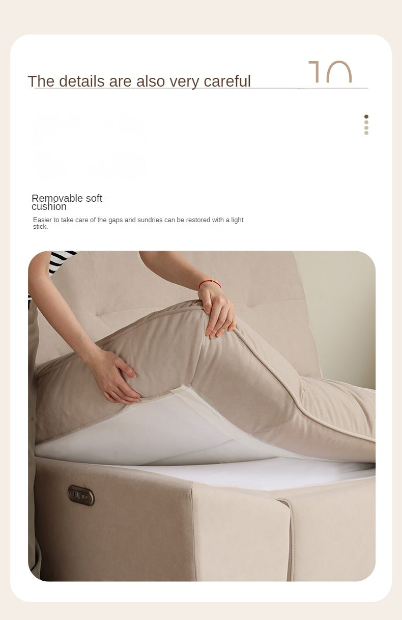 Fabric Sofa Italian Minimalist White Cloud Sofa.