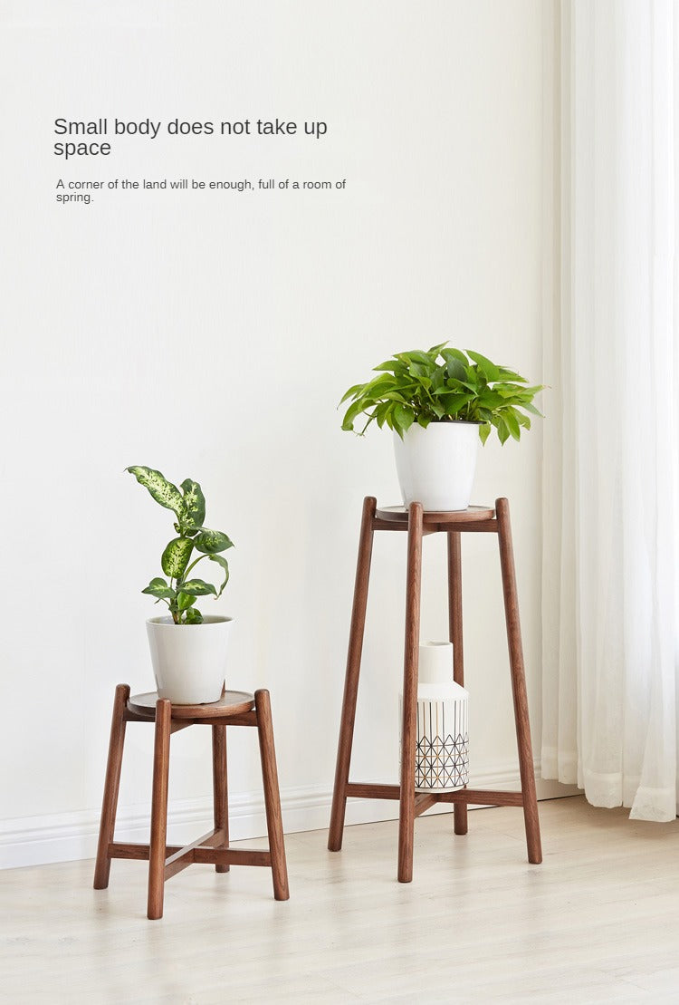 Oak solid wood Floor-Standing Plant Stand