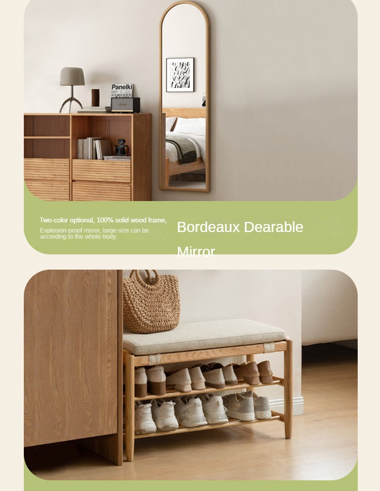 Beech Solid Wood Shoe Cabinet