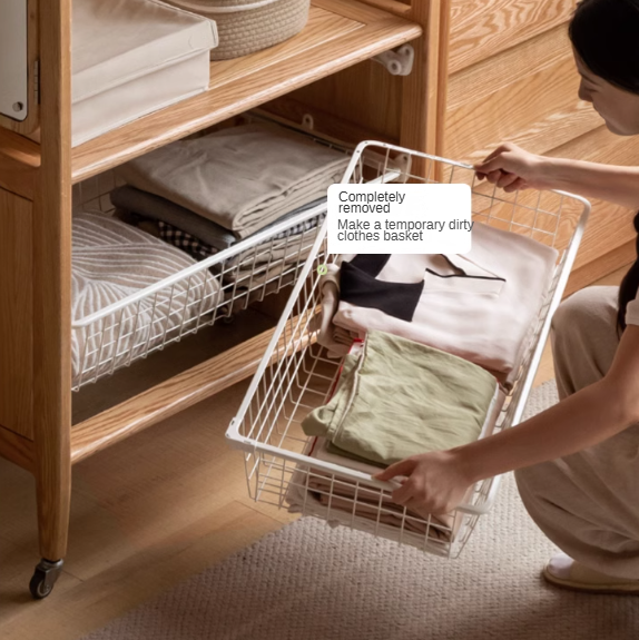 Oak Solid Wood Rack Integrated Clothes Hanger
