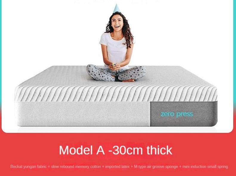 Zero press Double-Sided Mattress with Memory Foam and Pocket Springs 25cm,30cm