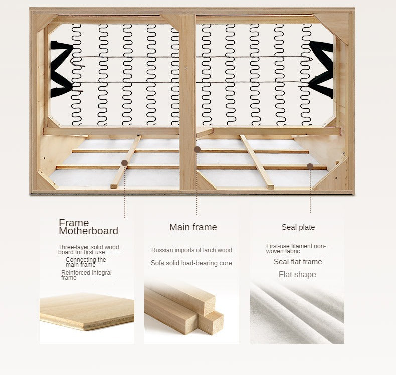 Fabric Straight Sofa Modern Simple,