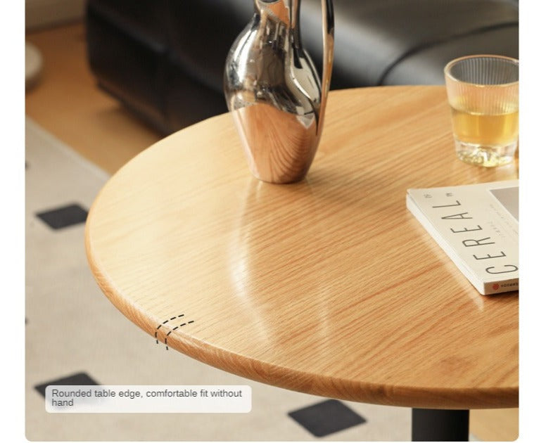 Black Walnut, Oak, Cherry, Poplar Solid Wood Lifting Movable Side Table