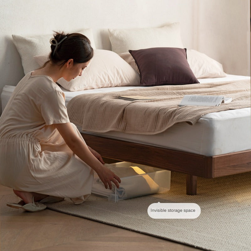 North American black walnut, Ash Solid Wood platform bed