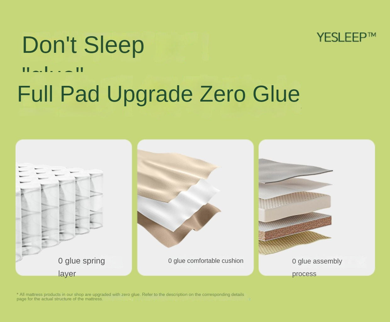 Jute Children's Mattress Full Pad Zero-Glue Spine Protection 8cm