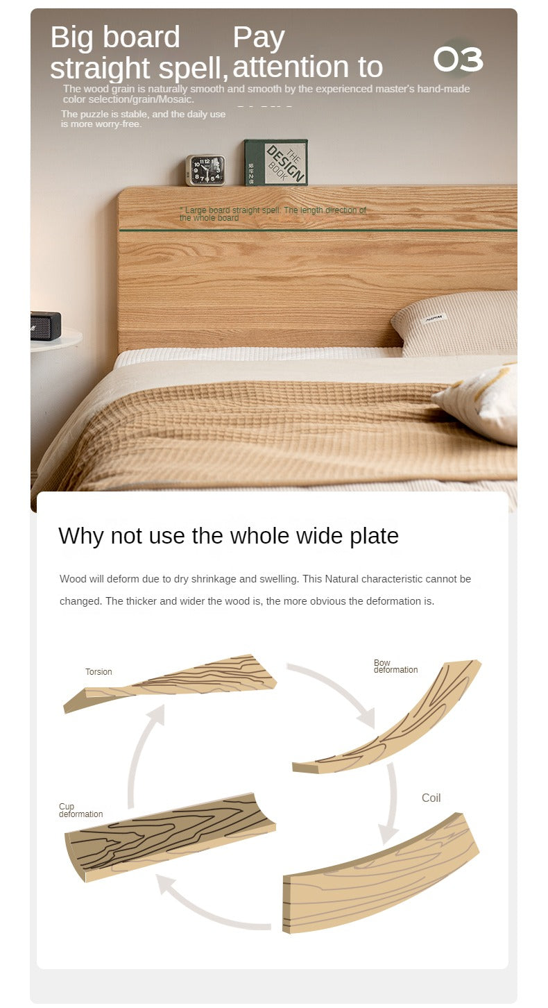 Rubber wood, Oak Solid Wood Suspended Bed