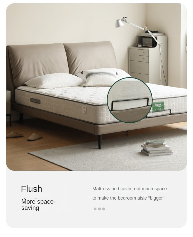 Technological Fabric Bed,Genuine Leather Bed