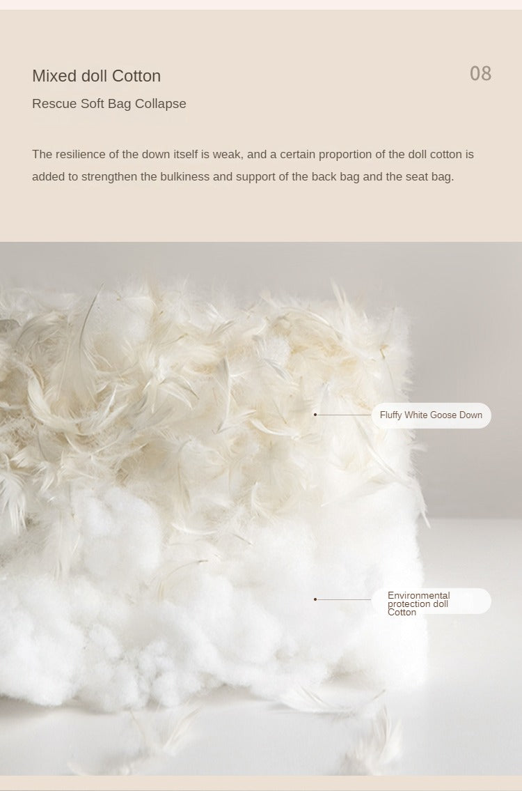 Black Walnut, Ash Solid Wood Leather High Back Sofa,