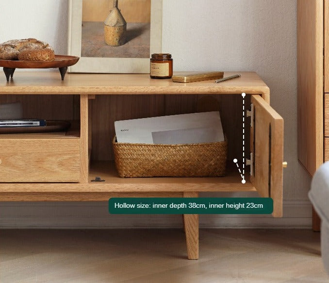 Oak Solid Wood TV Stand.