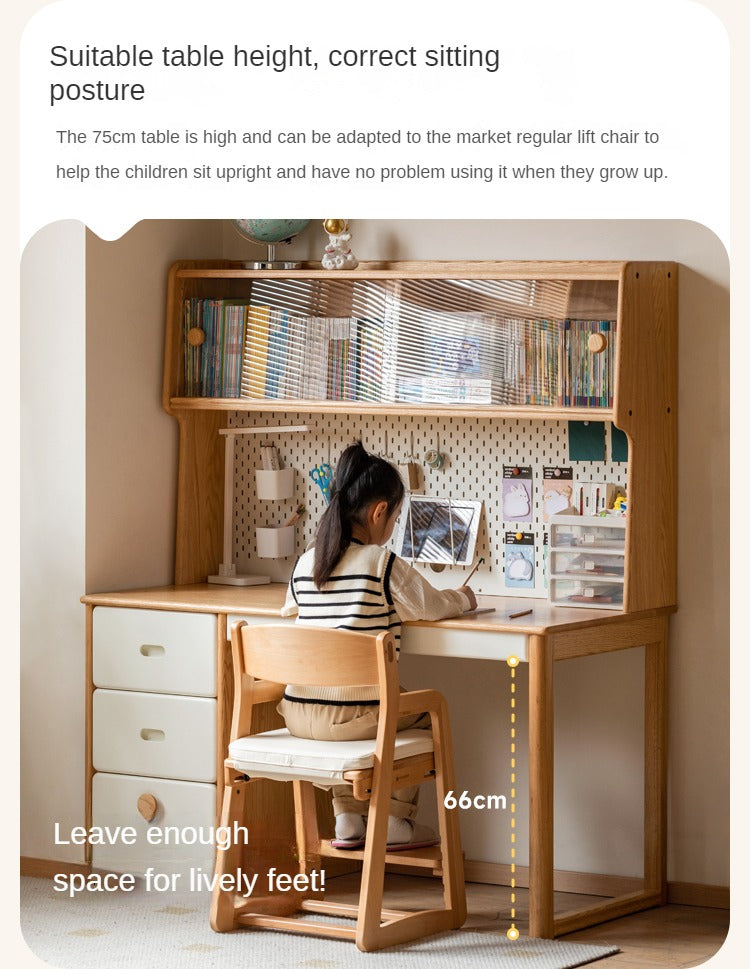 Oak Solid Wood Modern Children's Study Table