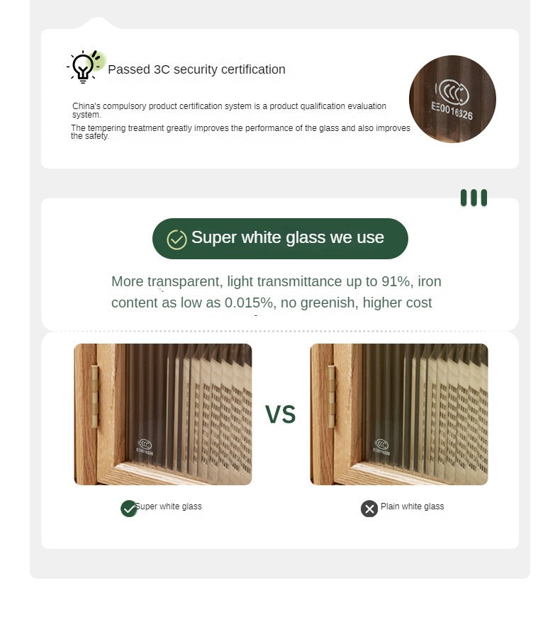 Beech Solid Wood Side Cabinet, Small Bookcase.